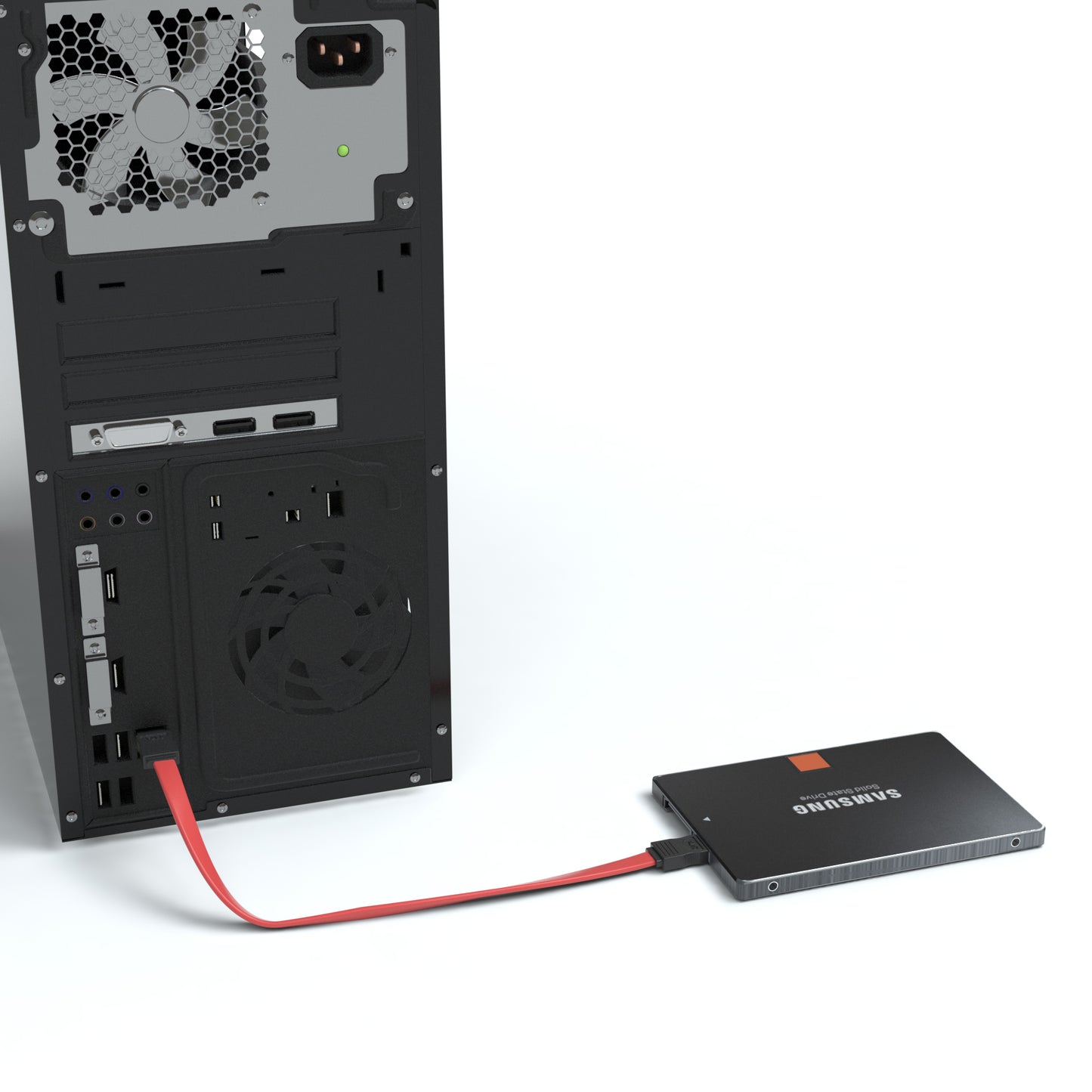 SATA 3Gb/s Verbindungskabel, rot - Variation