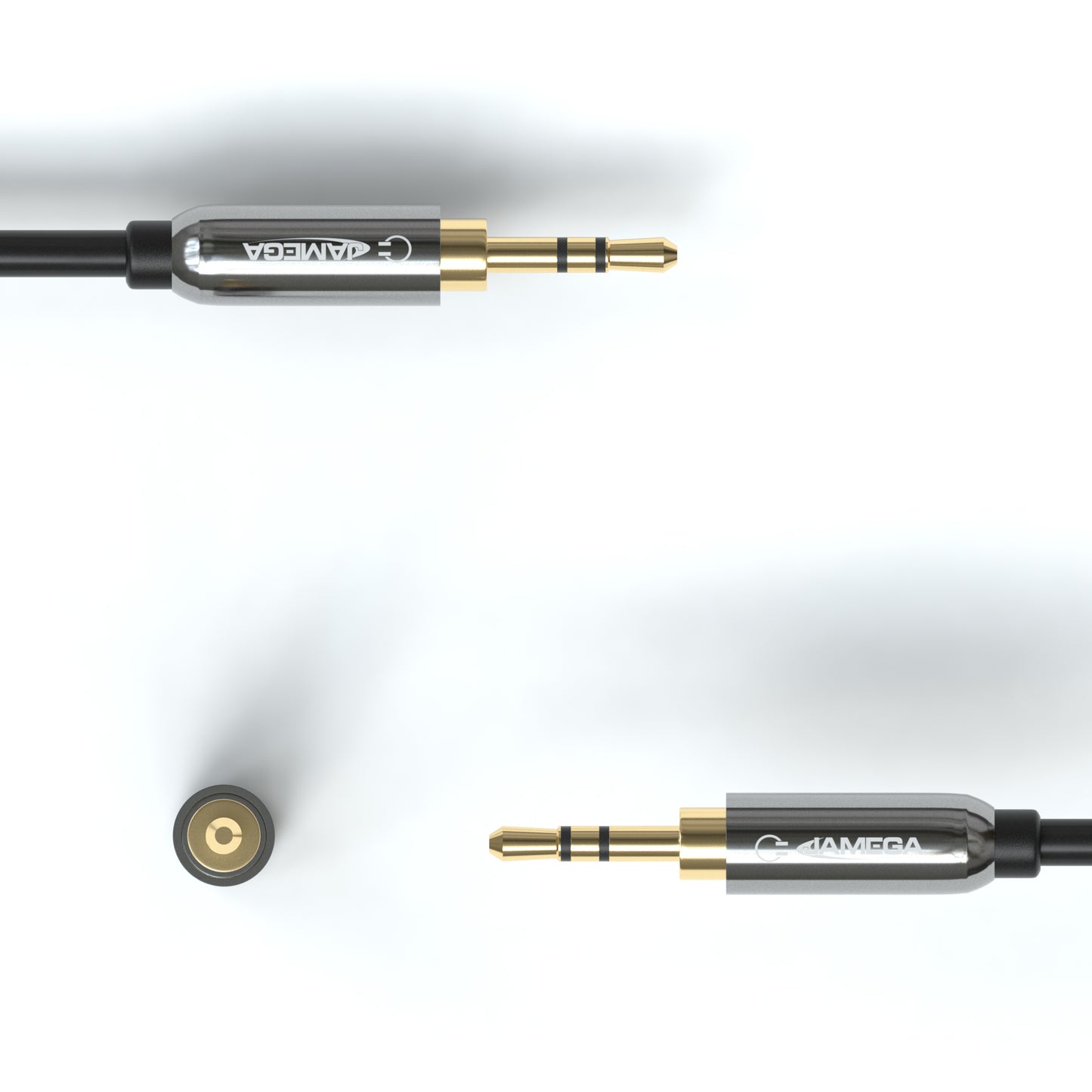 AUX Splitter - 3,5mm Klinkenbuchse auf 2x 3,5mm Mikrophon u Lautsprecher