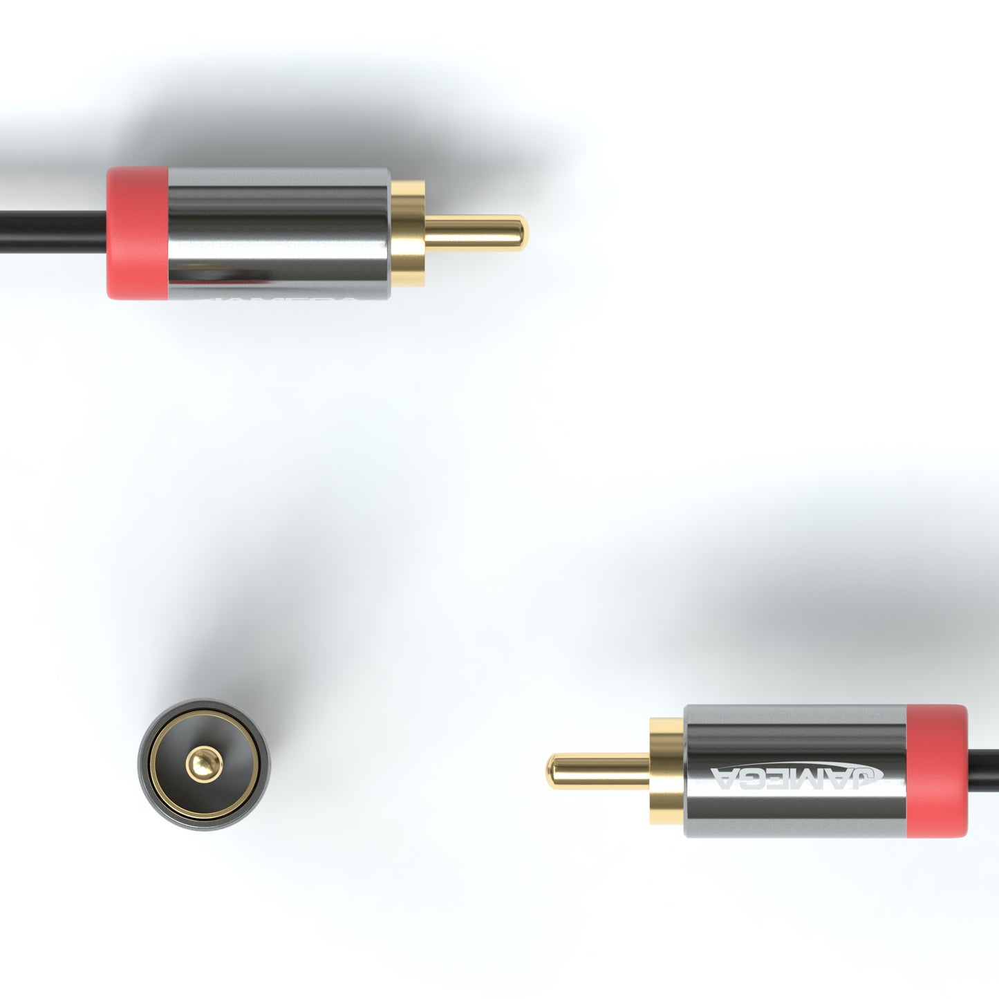 3,5mm Klinkenbuchse auf 2x RCA Cinch Stecker