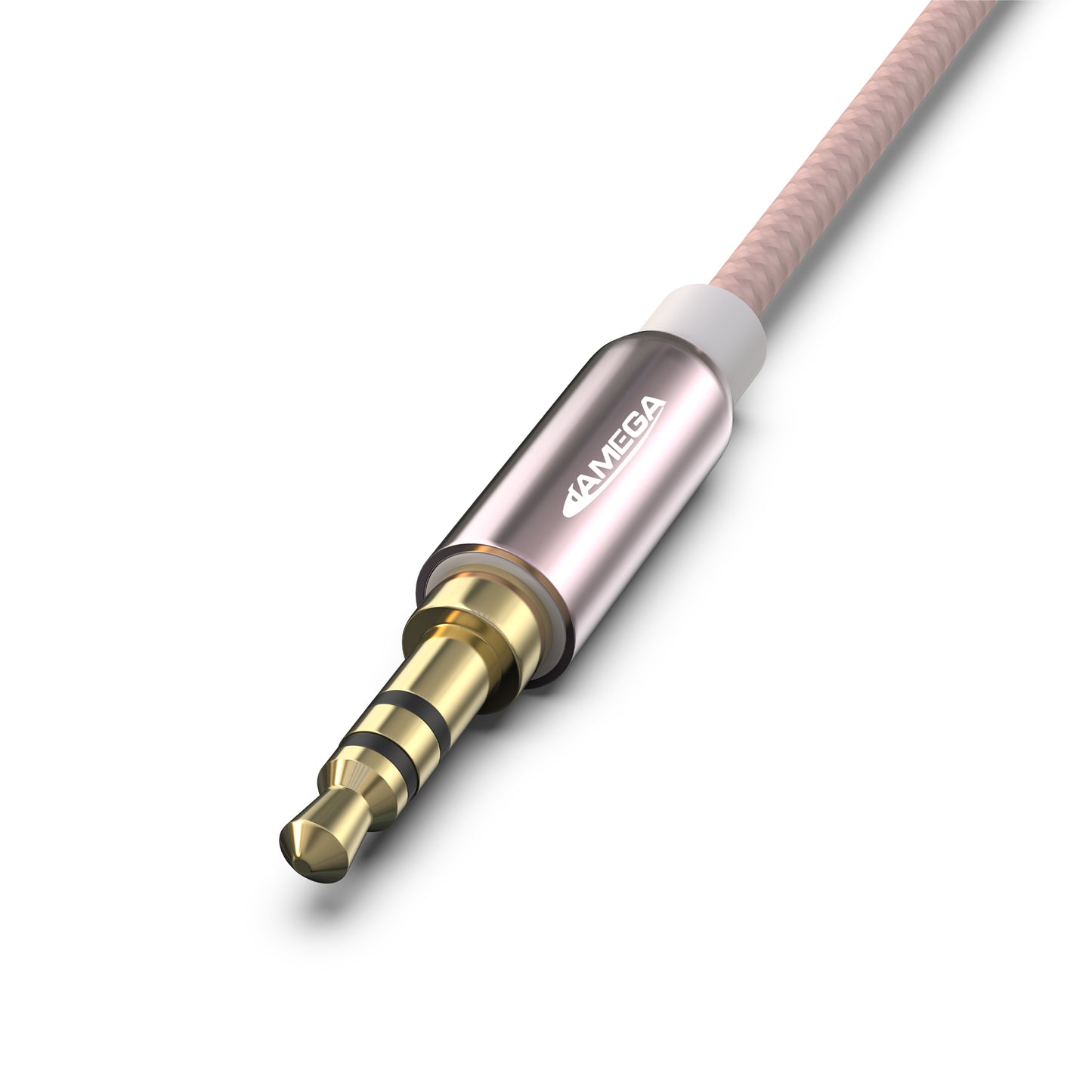 AUX Cable 3,5mm nylon / rosegold - Variation