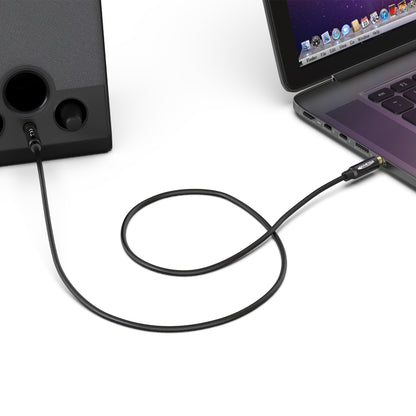 AUX Cabel 3,5mm nylon / black - Variation