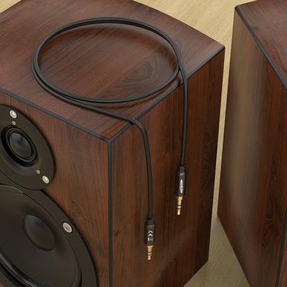 AUX Cabel 3,5mm nylon / black - Variation