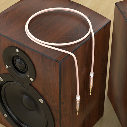 AUX Cable 3,5mm nylon / rosegold - Variation