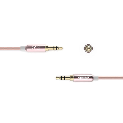 AUX Cable 3,5mm nylon / rosegold - Variation