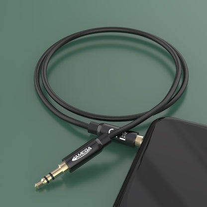 AUX Cabel 3,5mm nylon / black - Variation