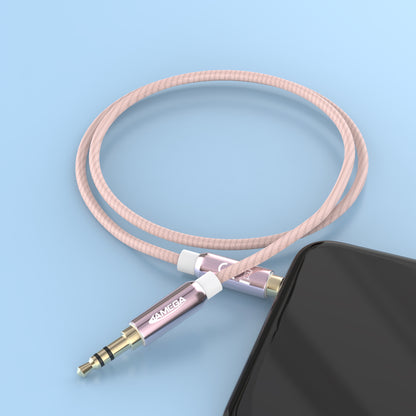 AUX Cable 3,5mm nylon / rosegold - Variation
