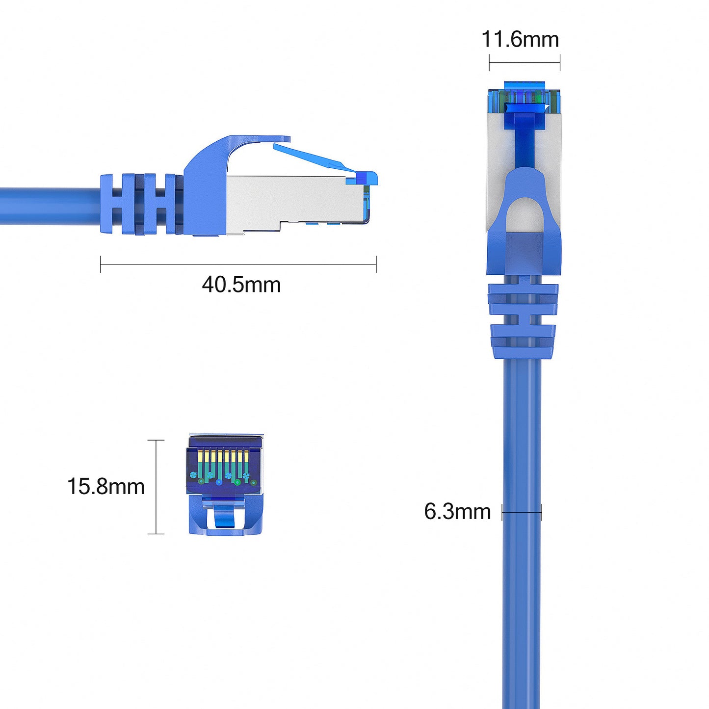 CAT 7 Patchkabel - BLUE - Variante