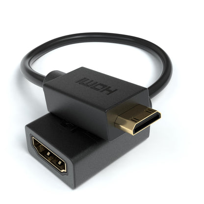 mini HDMI Stecker - HDMI Buchse Adapterkabel - 10cm