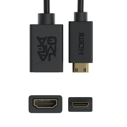 mini HDMI Stecker - HDMI Buchse Adapterkabel - 10cm