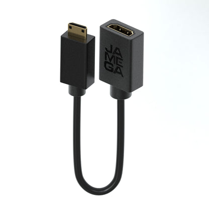 mini HDMI Stecker - HDMI Buchse Adapterkabel - 10cm