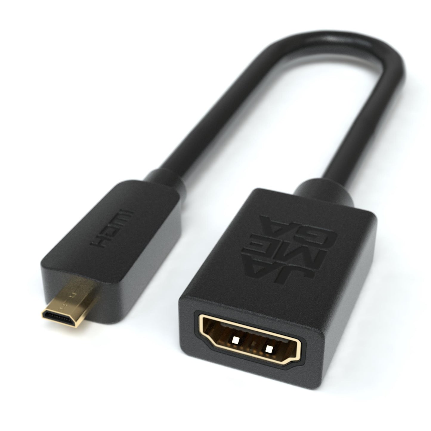 micro HDMI Stecker - HDMI Buchse Adapterkabel - 10cm