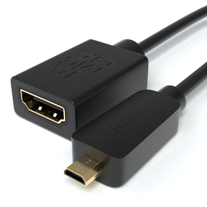 micro HDMI Stecker - HDMI Buchse Adapterkabel - 10cm