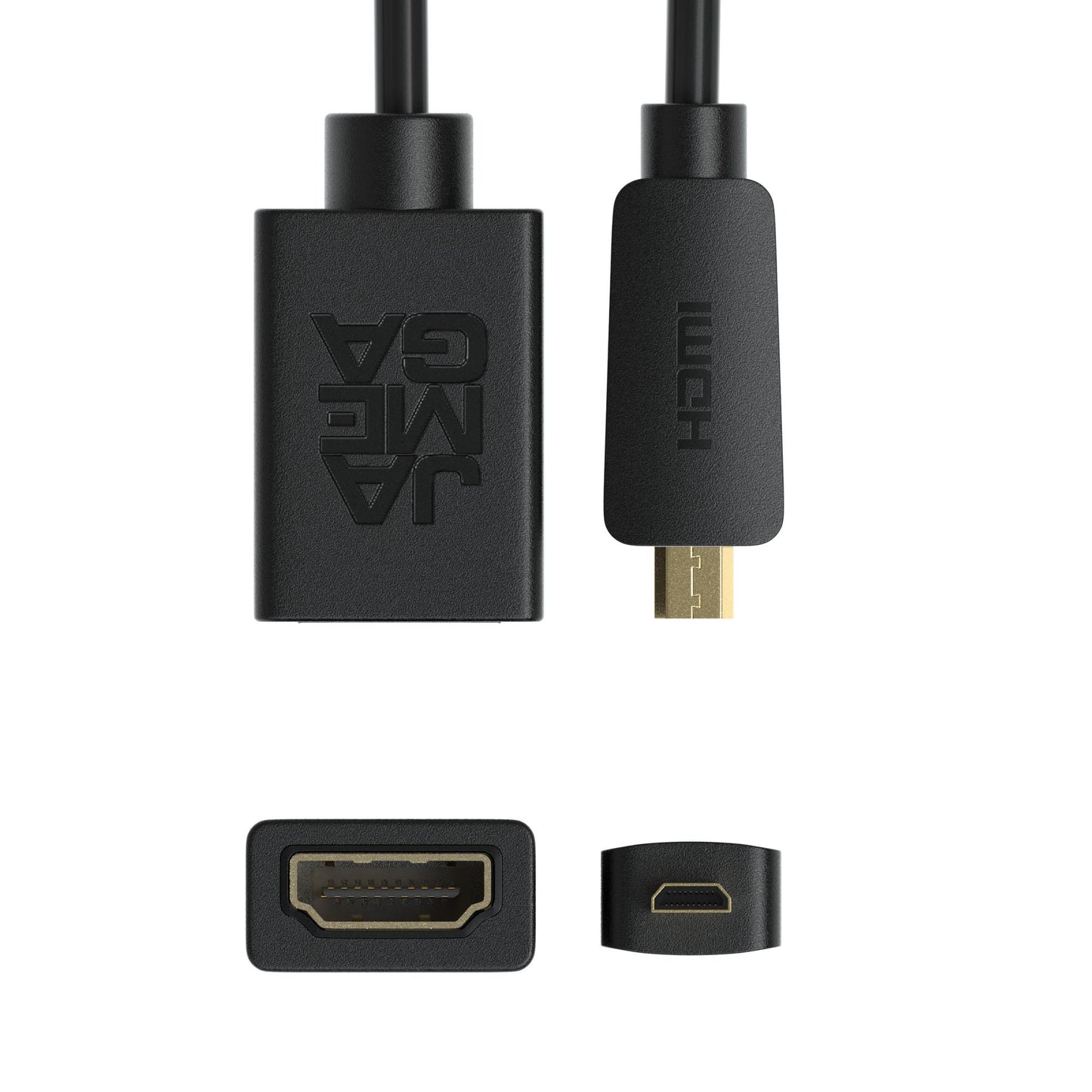 micro HDMI Stecker - HDMI Buchse Adapterkabel - 10cm