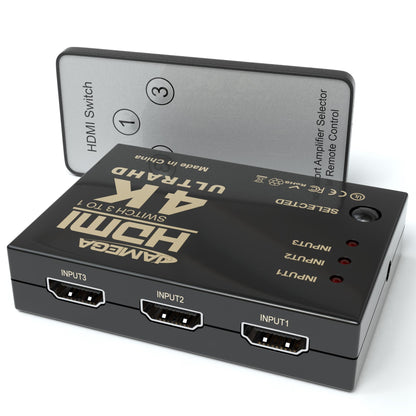 HDMI 3-Wege Switch 4K 30Hz inkl. Fernbedienung