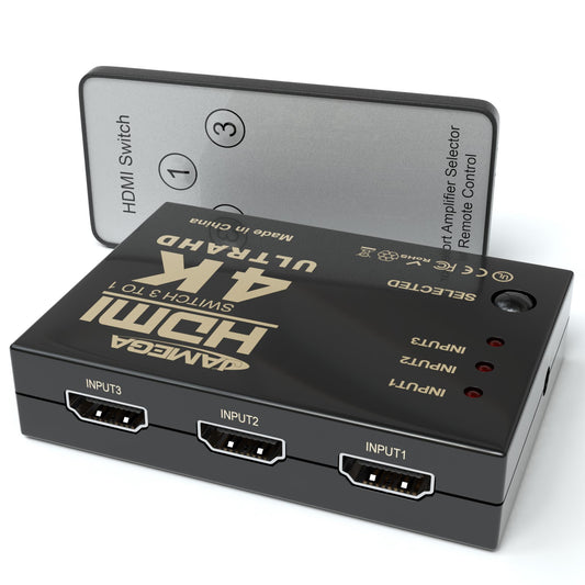 HDMI 3-Wege Switch 4K 30Hz inkl. Fernbedienung
