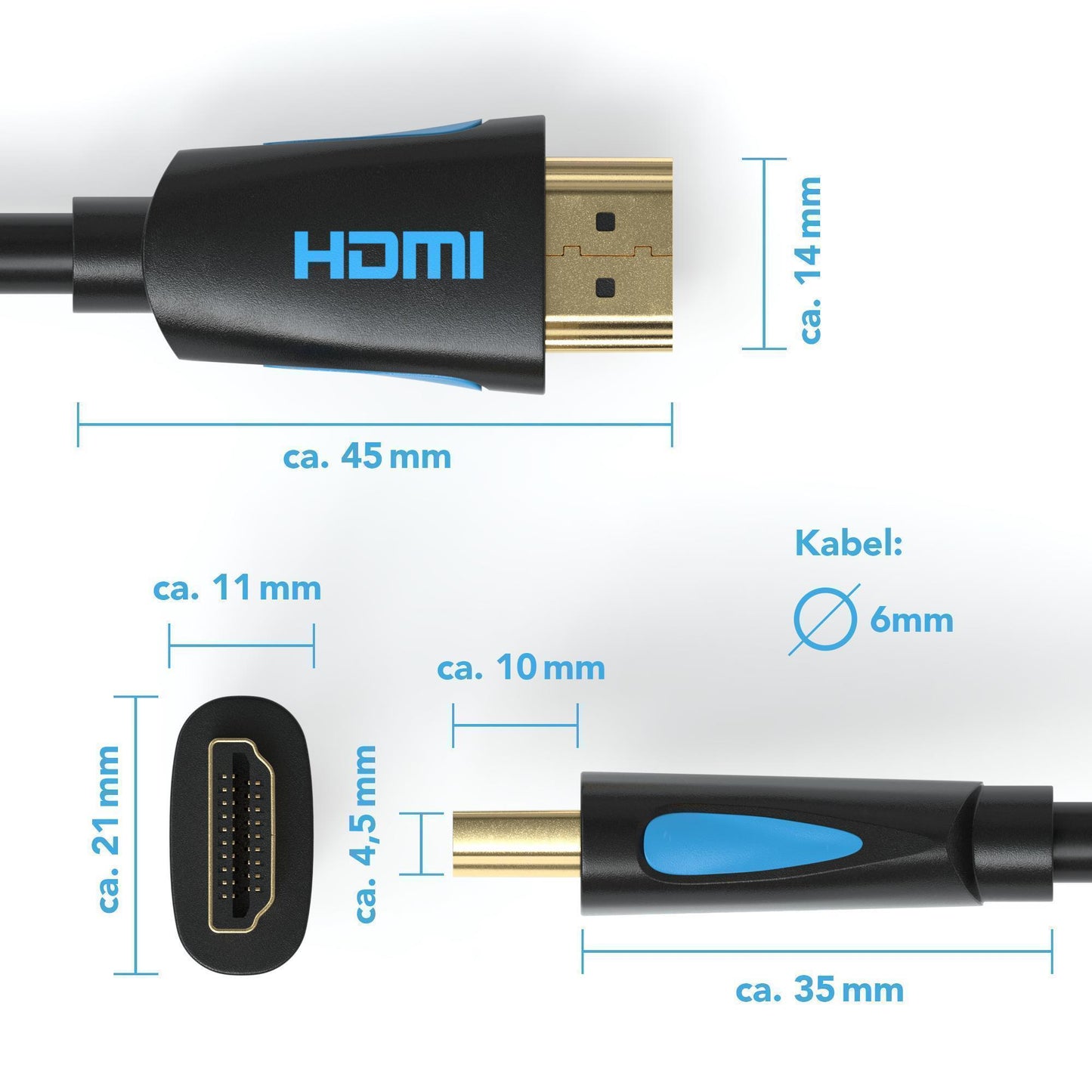 HDMI Kabel 2.0 - New 4K Model - *BLACK* - Variante "eBW"