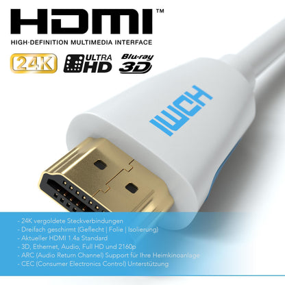 HDMI Kabel 2.0 Weiß