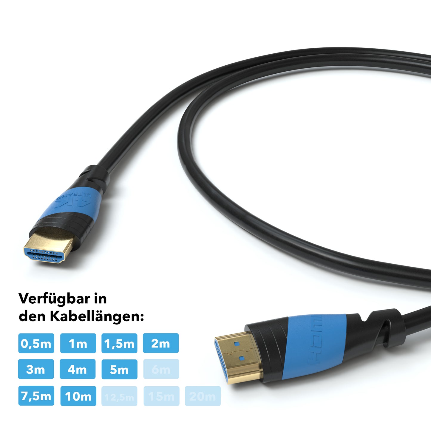 HDMI Kabel 2.0 Schwarz/Blau