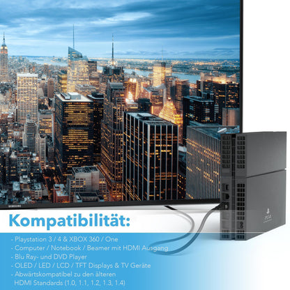High-End HDMI 2.0 Kabel - Black Series - Variante "eBW"
