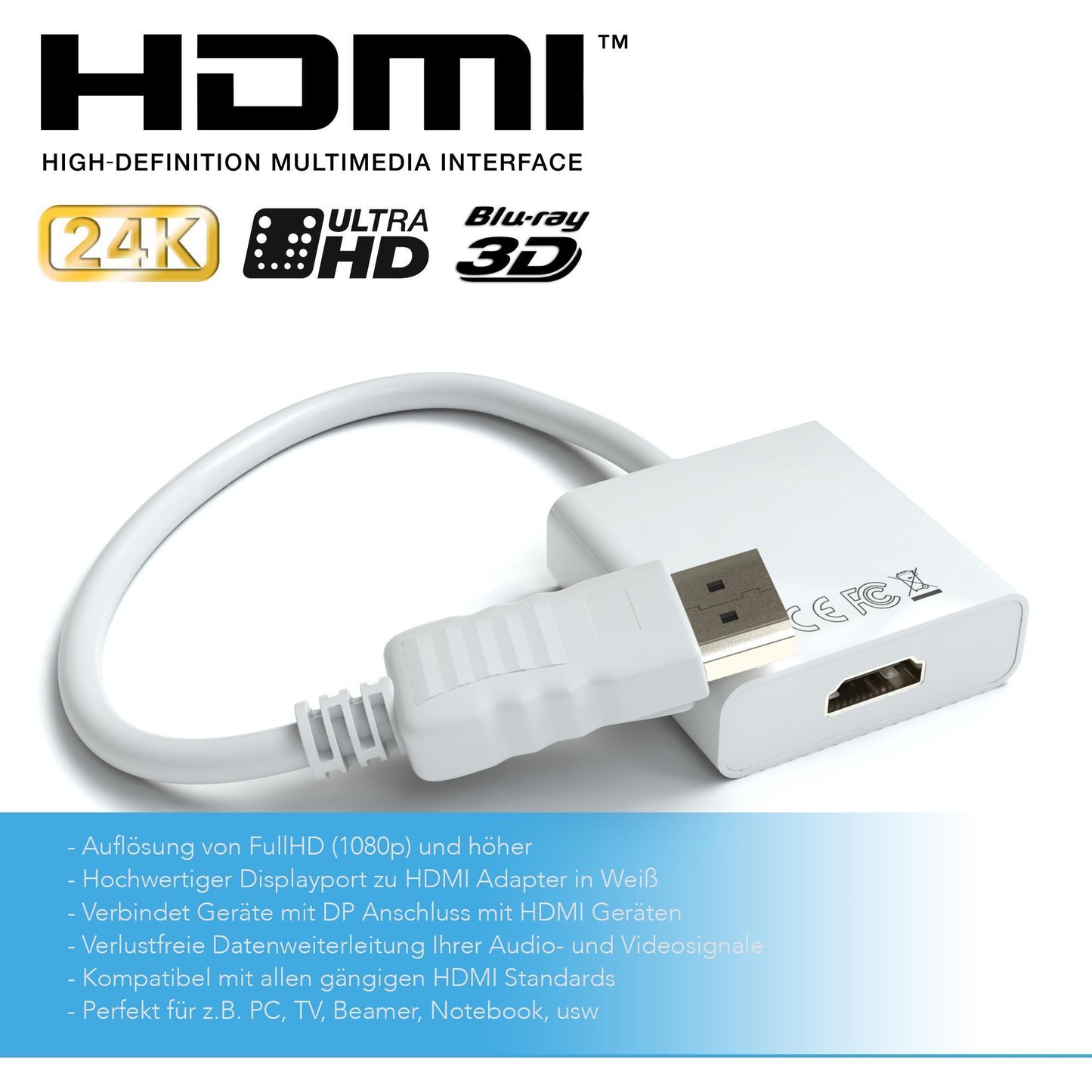 DisplayPort - HDMI Adapter