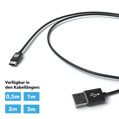 USB C Kabel | Unicolor | *NEW MODEL* - Black - Variante "eBW"