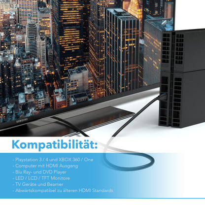 HDMI Kabel 2.0 - New 4K Model - *BLACK* - Variante "eBW"