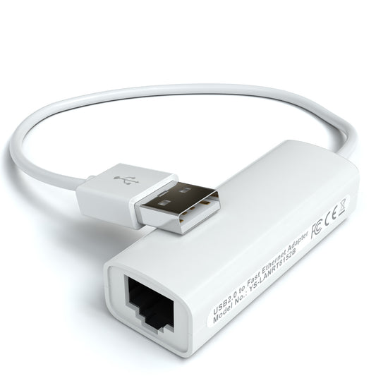 USB 2.0 LAN Adapter - 100mbit / Plug & Play