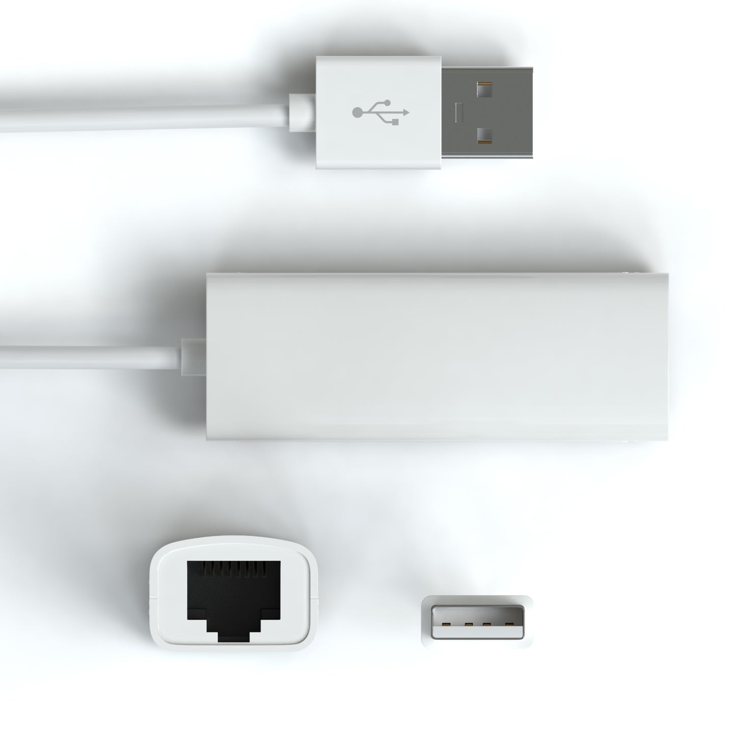 USB 2.0 LAN Adapter - 100mbit / Plug & Play
