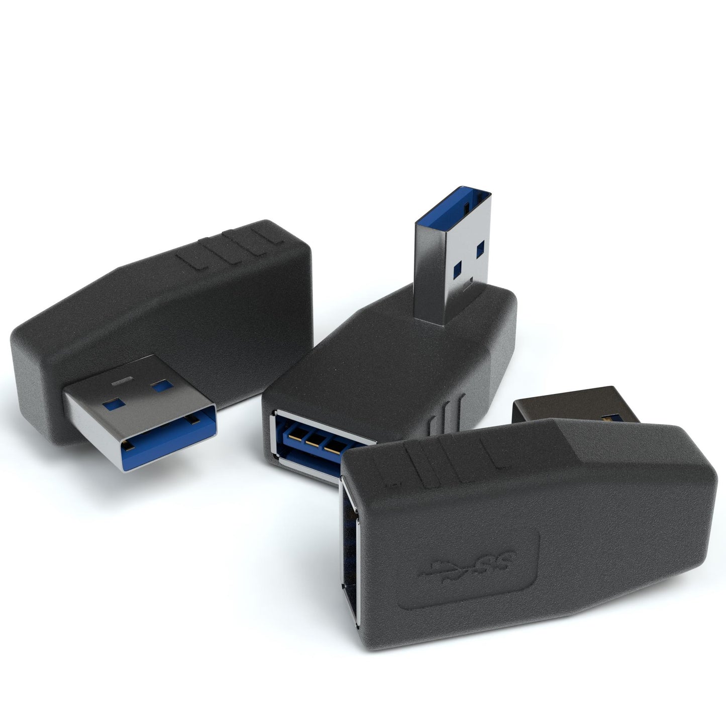 USB-A 3.0 Stecker 90° Rechts - USB-A 3.0 Buchse