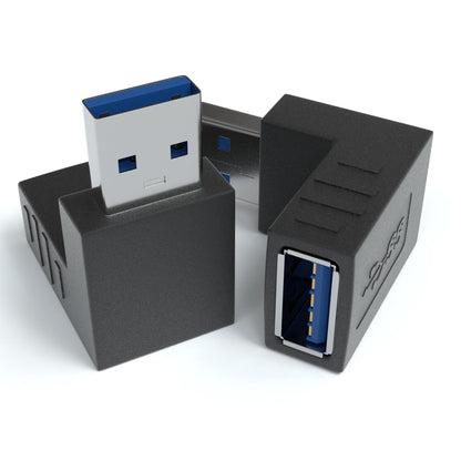 USB-A 3.0 Stecker auf USB-A 3.0 Buchse 270° Winkeladapter