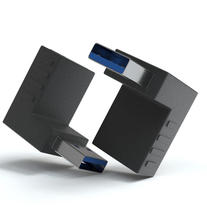 USB-A 3.0 Stecker auf USB-A 3.0 Buchse 270° Winkeladapter