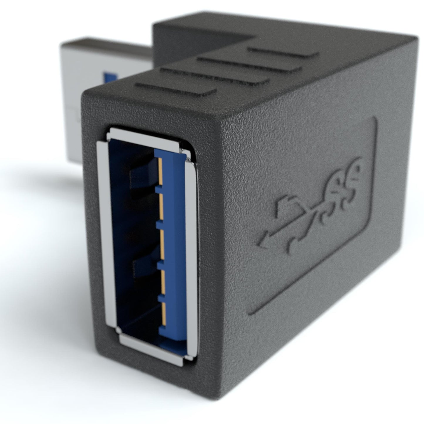 USB-A 3.0 Stecker auf USB-A 3.0 Buchse 270° Winkeladapter