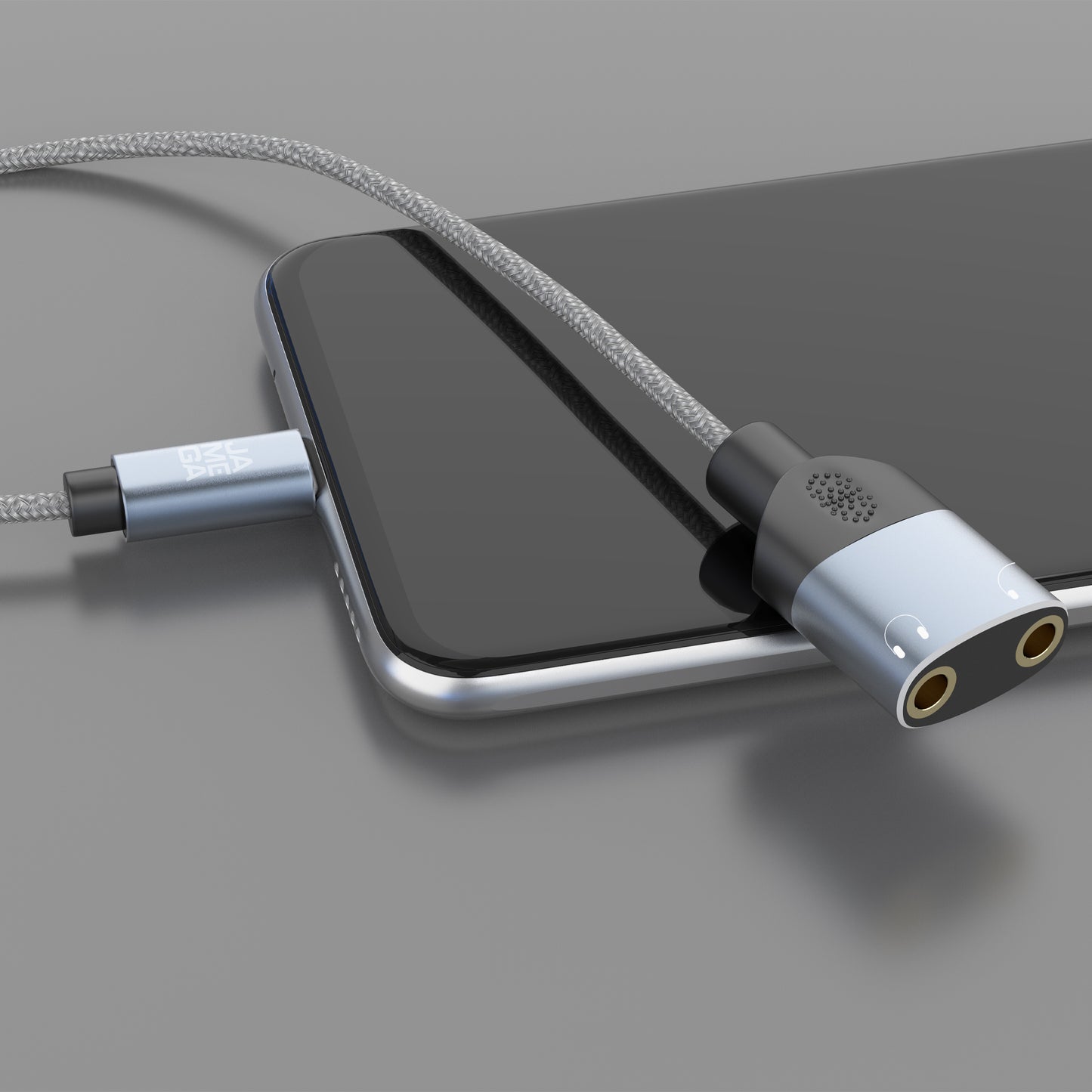 USB C to 2*Aux 3.5 female Audio Adapter | 0.2m