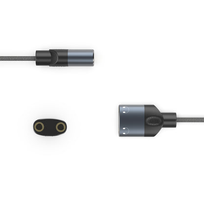 USB C to 2*Aux 3.5 female Audio Adapter | 0.2m