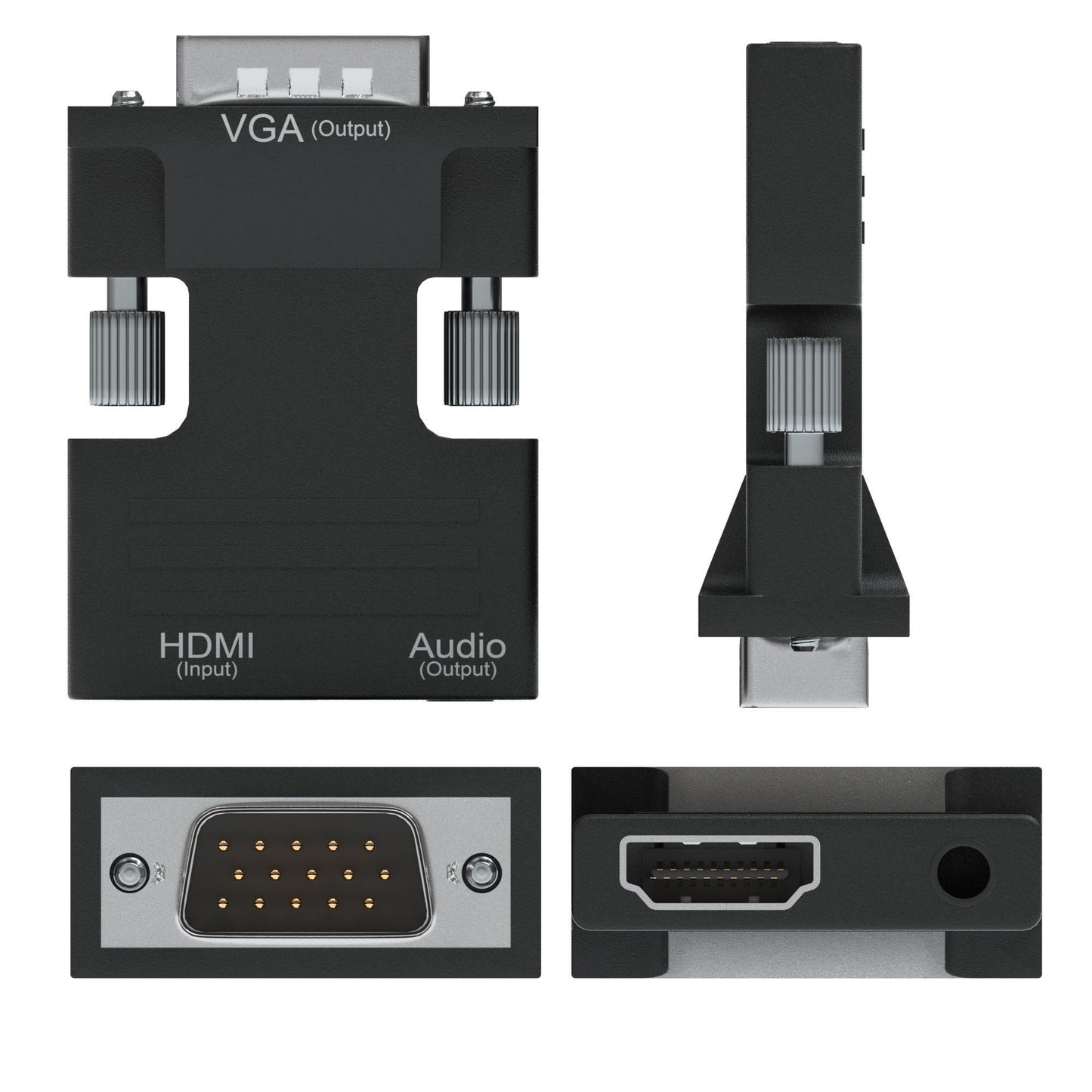 HDMI - VGA Adapter Slim inkl. Aux Kabel