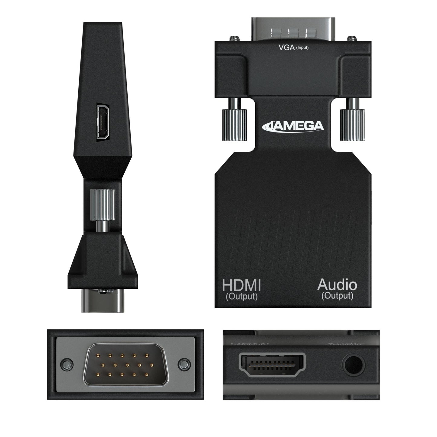 VGA Stecker auf HDMI Buchse Adapter mit Audio und USB Power